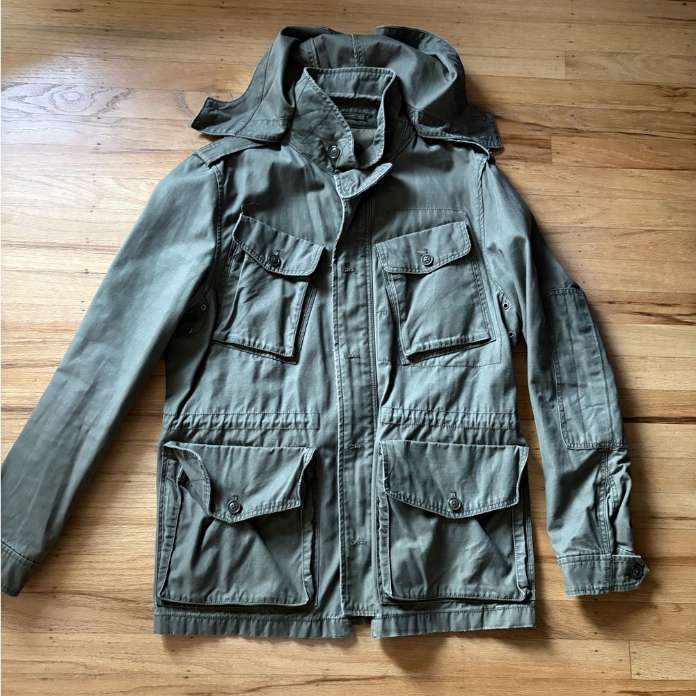 J. Crew Men's Military M65 Field Jacket in Olive Green